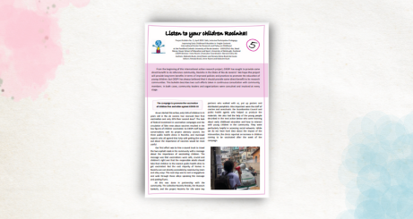 Listen to your children, Rocinha! Bulletin 5 - Researching and working with the community